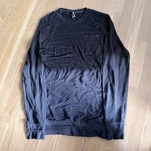 Topman Vintage AAA burnout semi sheer L/S T-shirt